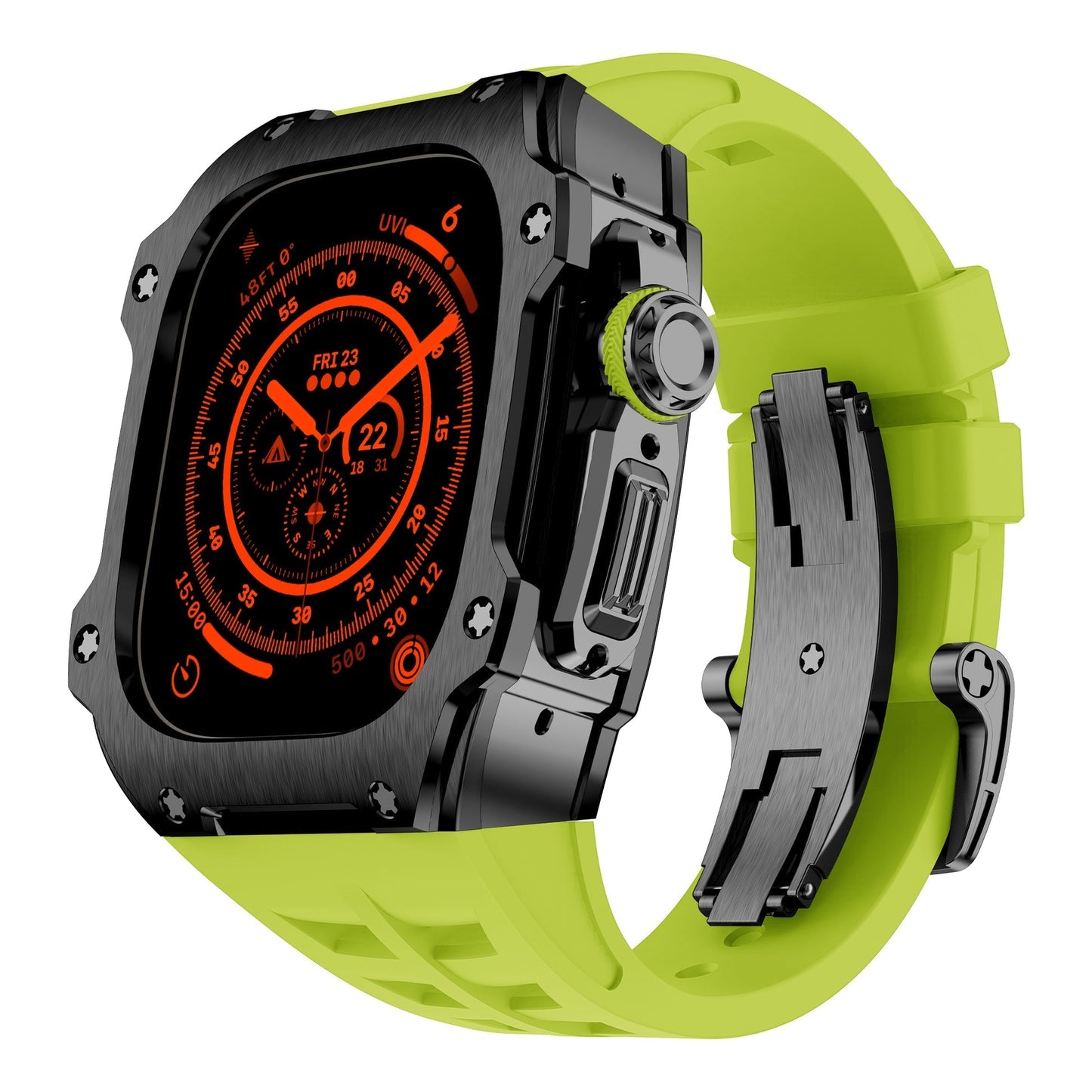Caja de acero inoxidable negro del Apple Watch Ultra – RM7015 Dark Vanguard