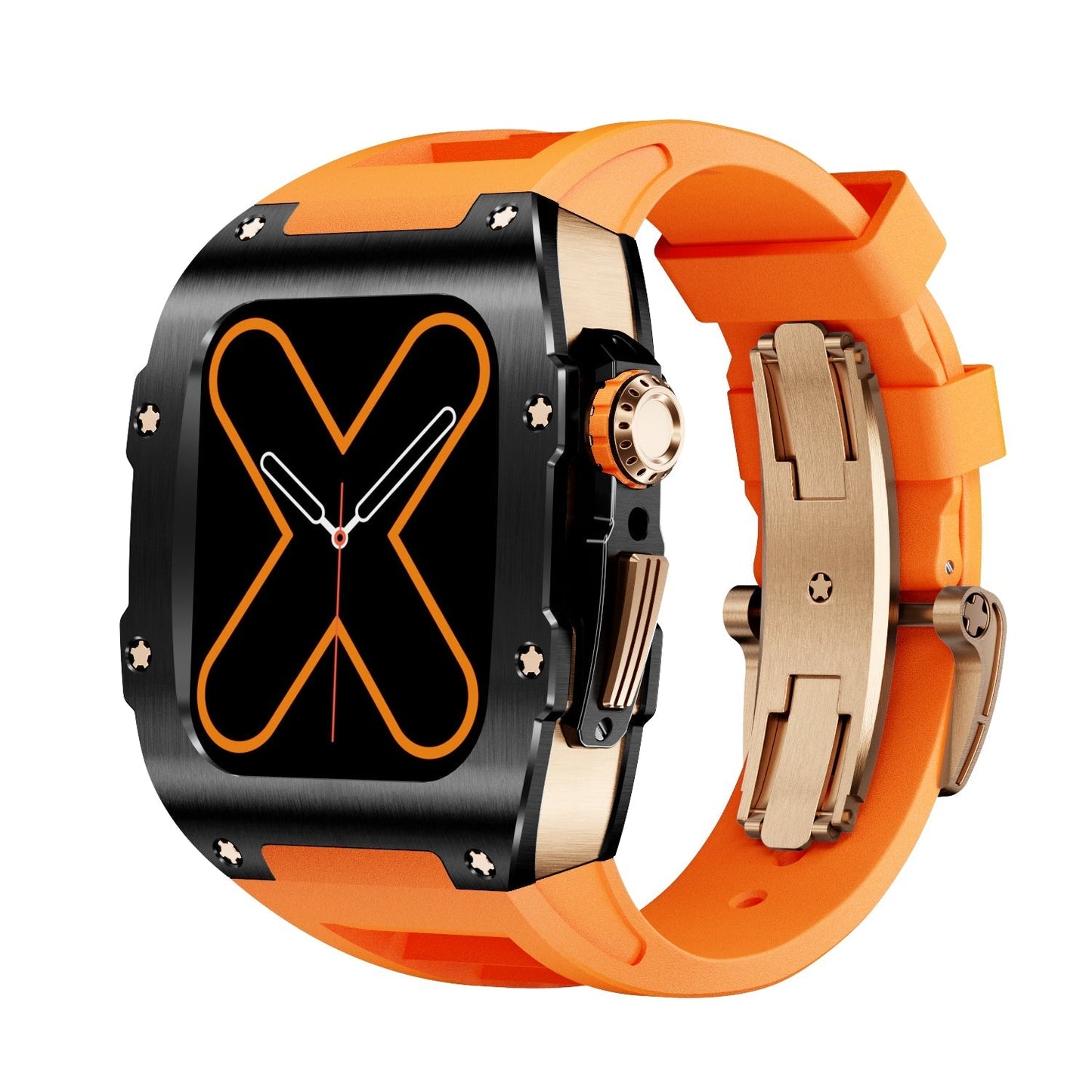 Caja para Apple Watch Serie RM 9009 - Negra y Oro