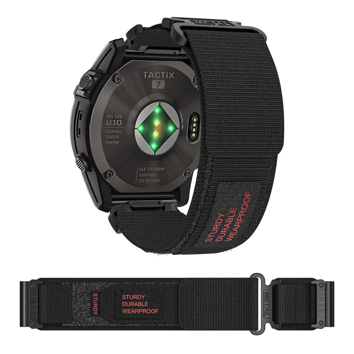 Garmin QuickFit Nylon Canvas Loop Velcro Band