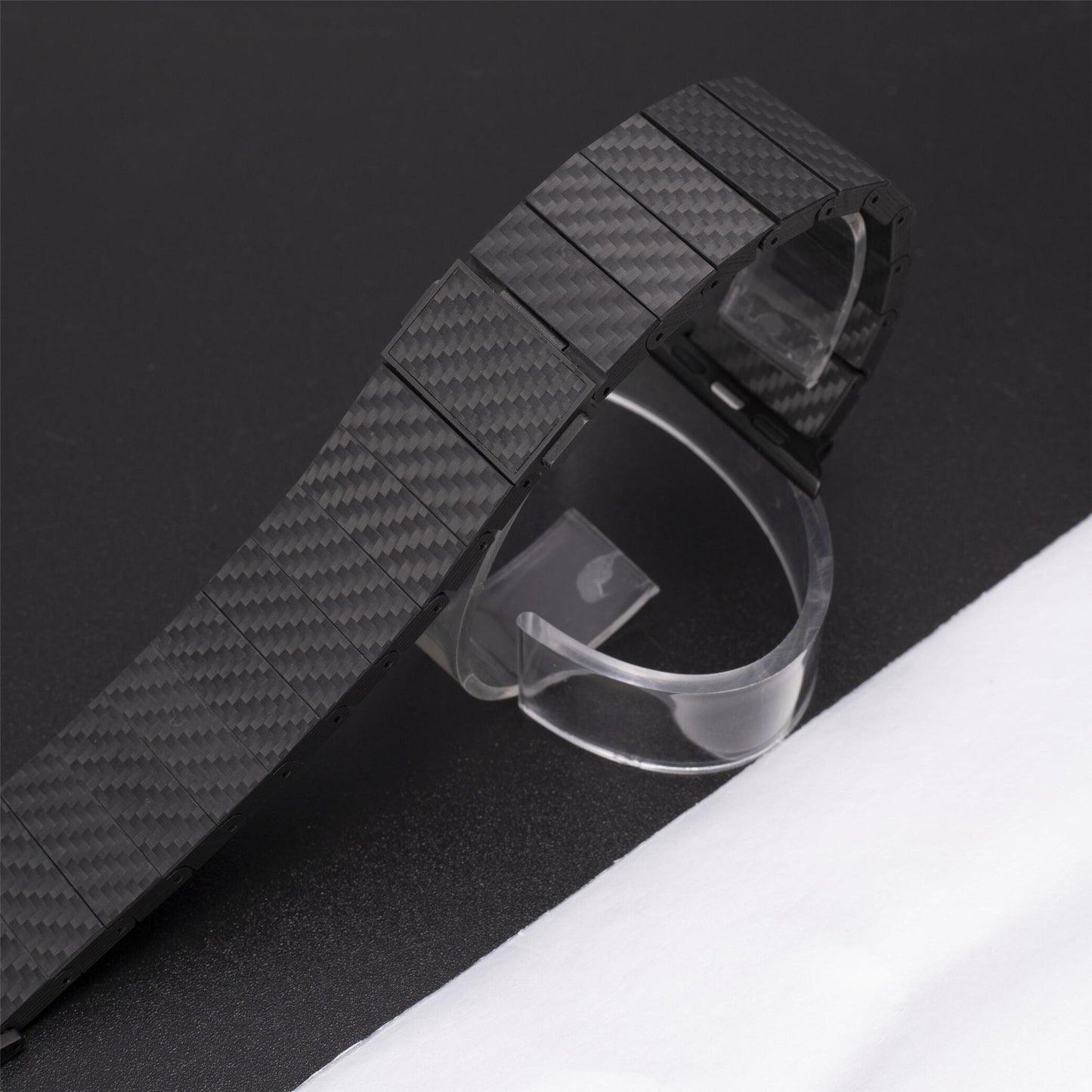 Correa de fibra de carbono prémium para Apple Watch para hombre – Estilo deportivo y refinado