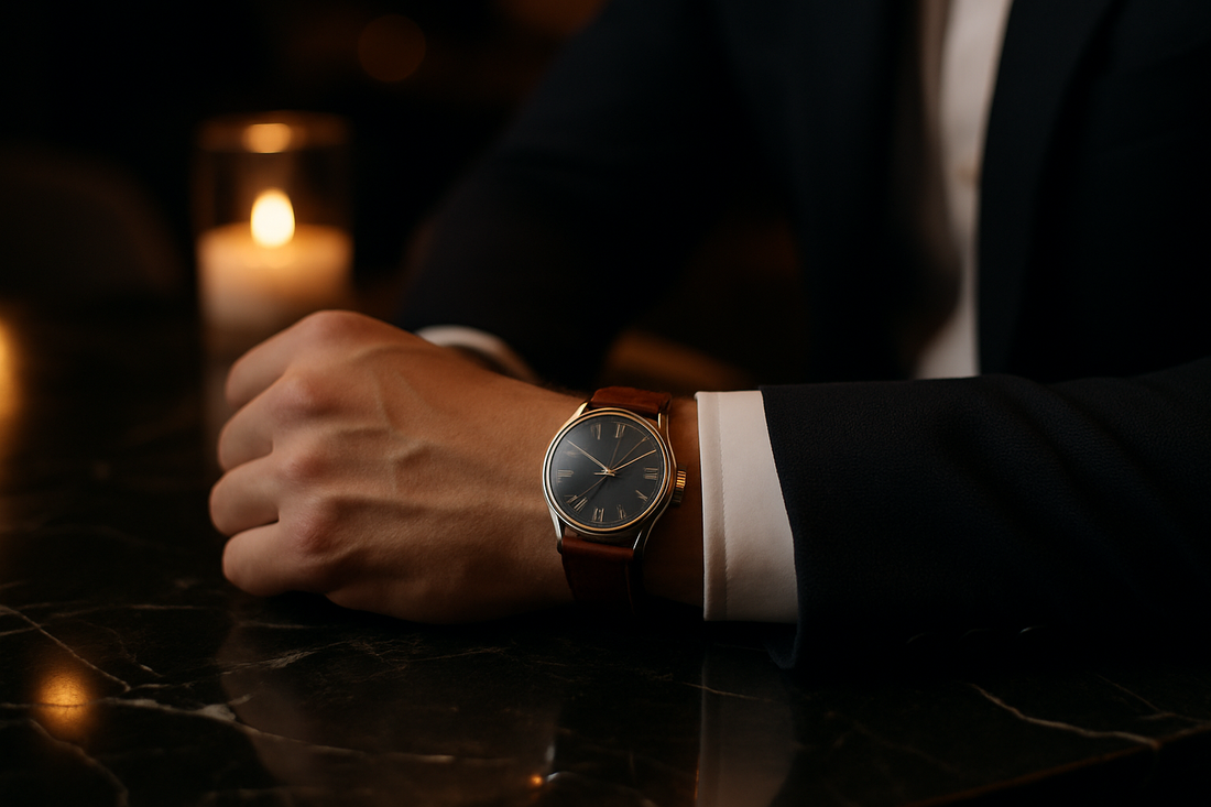 leather watch