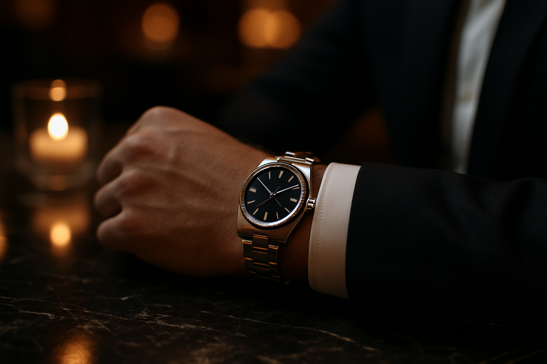 black rolex watch