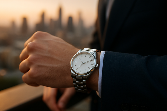 silver watch