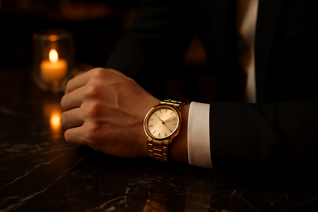 bulova gold watch for men