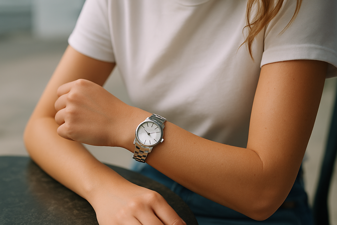 silver watch women