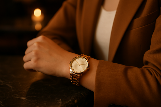 gold watch women