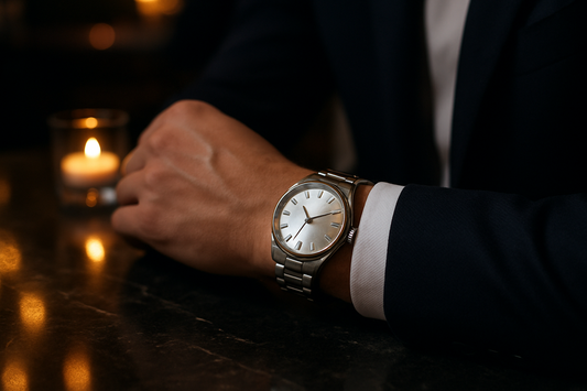 mens silver watch