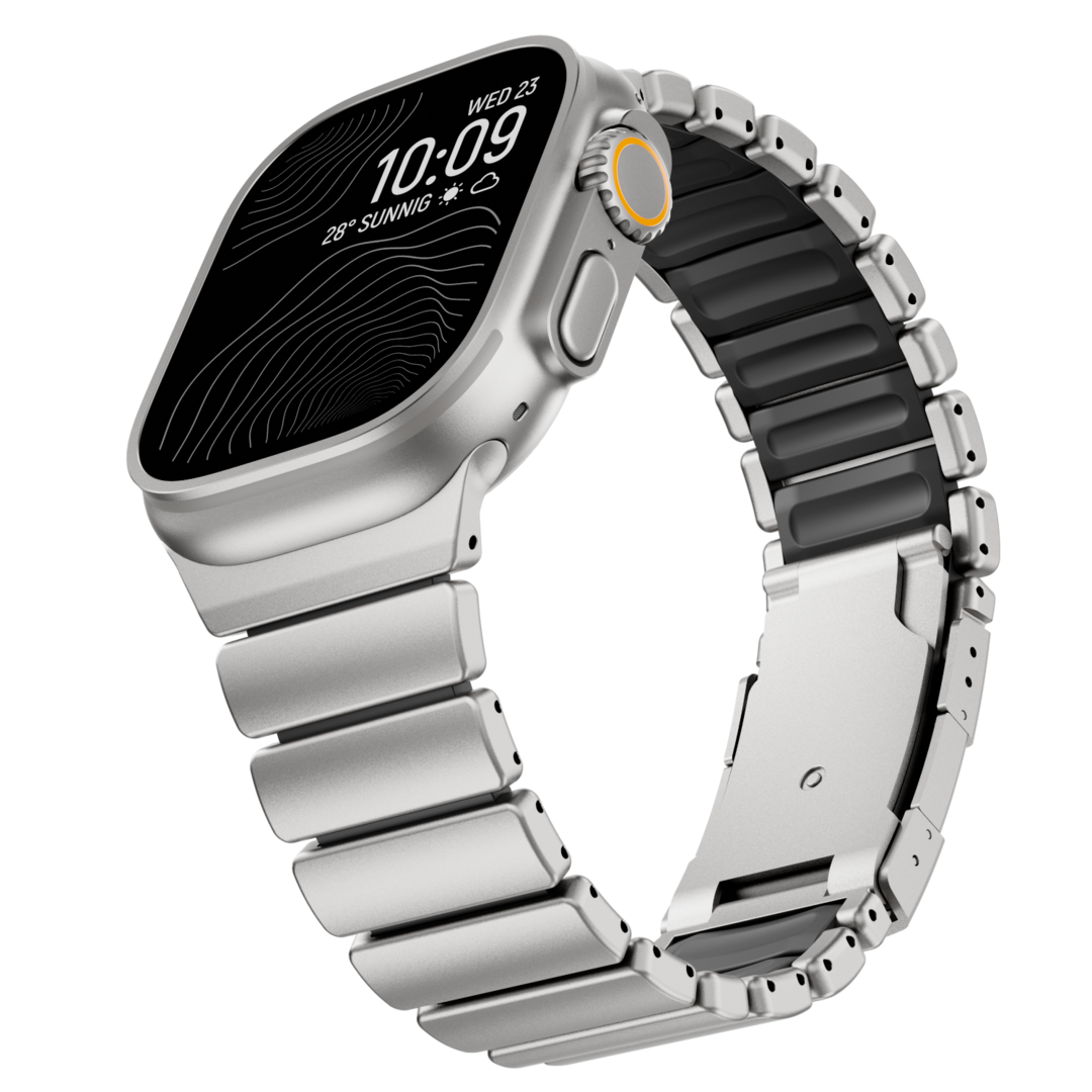 Correa de titanio para Apple Watch Ultra – Diseño prémium GEMINI Sport