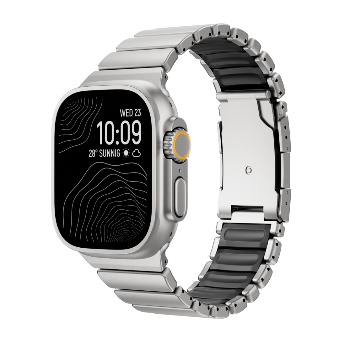 Correa de titanio para Apple Watch Ultra – Diseño prémium GEMINI Sport
