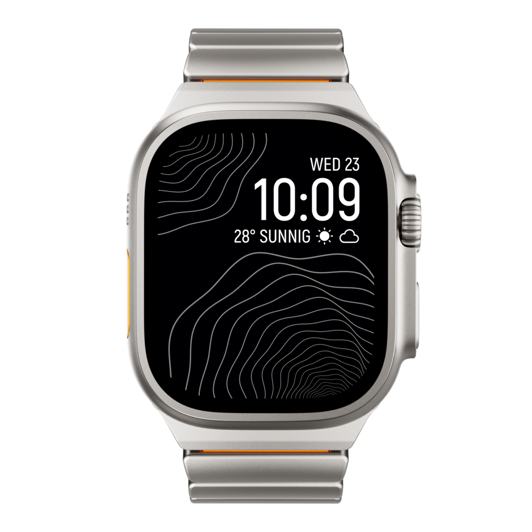 Correa de titanio para Apple Watch Ultra – Diseño prémium GEMINI Sport