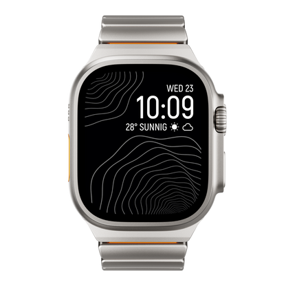 Correa de titanio para Apple Watch Ultra – Diseño prémium GEMINI Sport