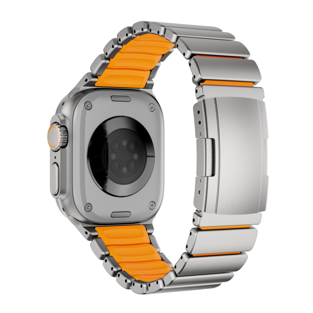 Correa de titanio para Apple Watch Ultra – Diseño prémium GEMINI Sport