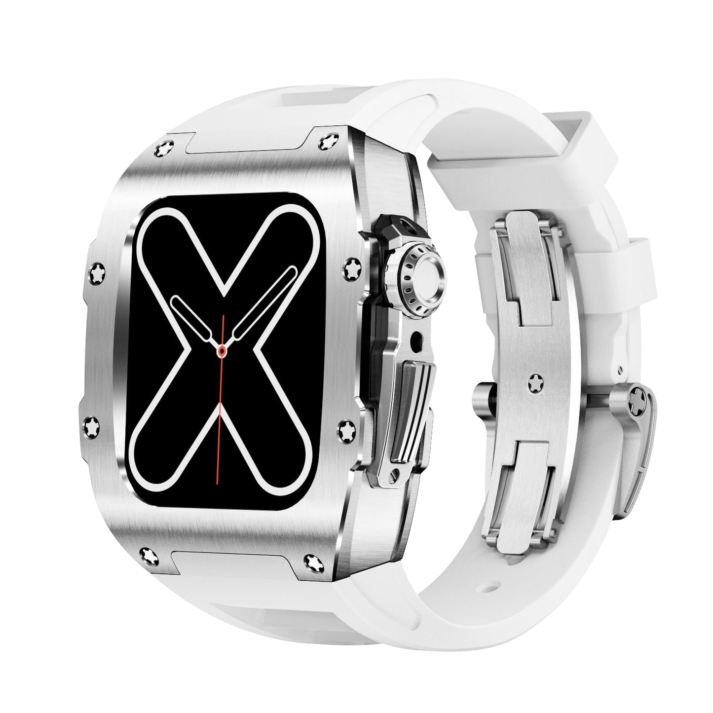 Caja para Apple Watch RM 9009 – Protección de metal prémium