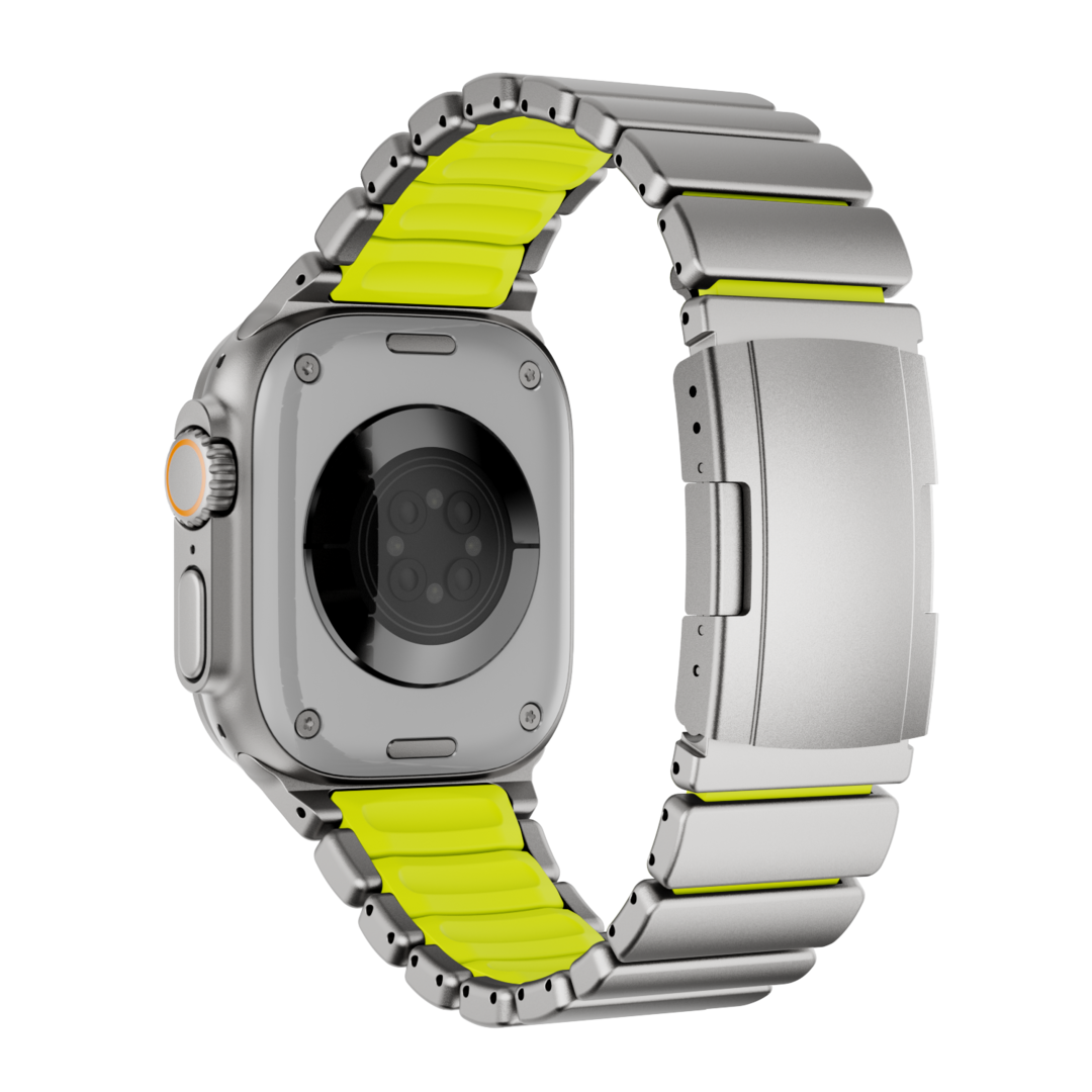 Correa de titanio para Apple Watch Ultra – Diseño prémium GEMINI Sport