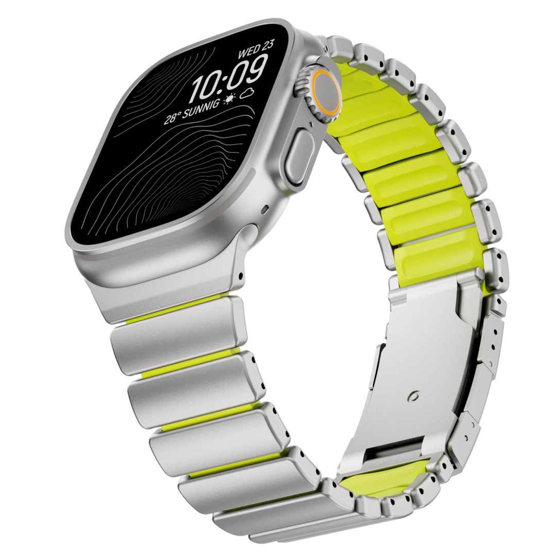 Correa de titanio para Apple Watch Ultra – Diseño prémium GEMINI Sport