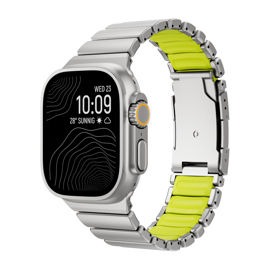 Correa de titanio para Apple Watch Ultra – Diseño prémium GEMINI Sport