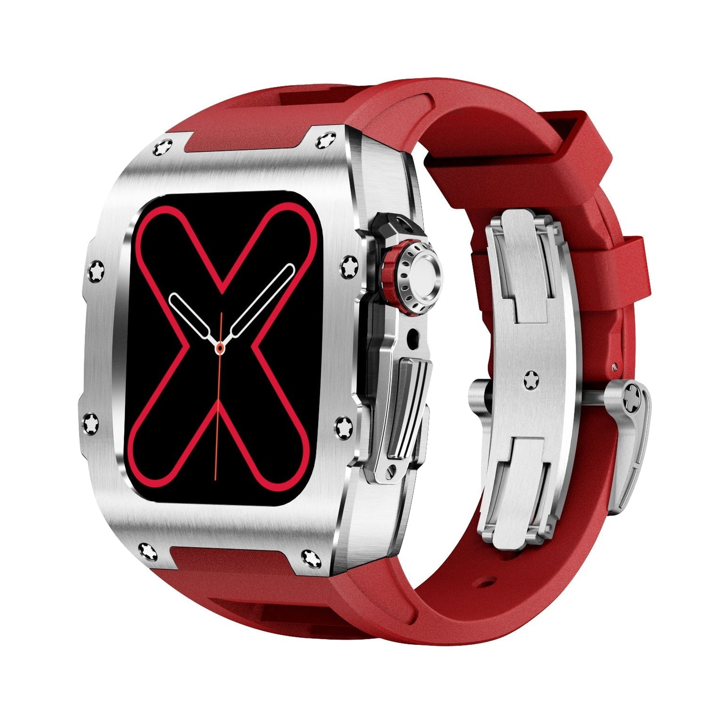 Caja para Apple Watch RM 9009 – Protección de metal prémium