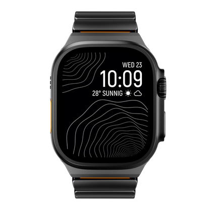 Correa de titanio para Apple Watch Ultra – Diseño prémium GEMINI Sport