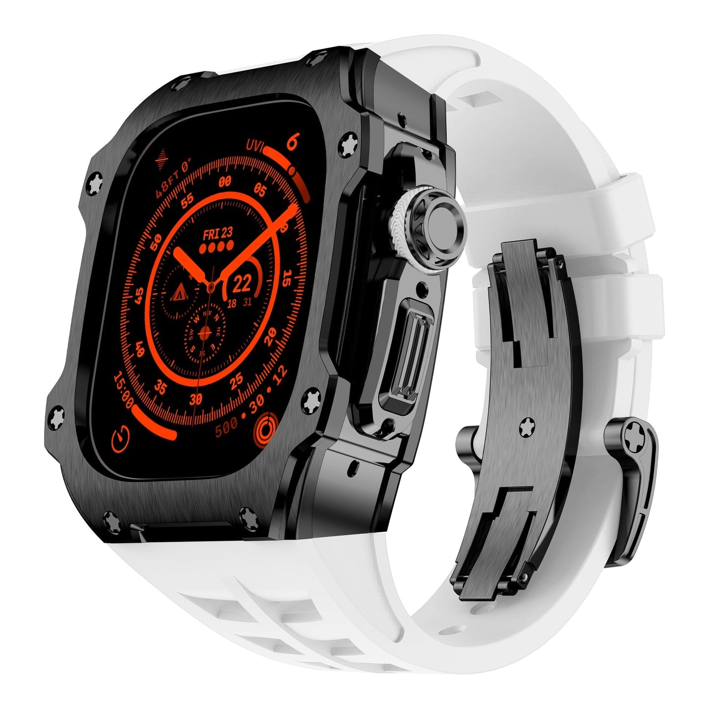 Caja de acero inoxidable negro del Apple Watch Ultra – RM7015 Dark Vanguard