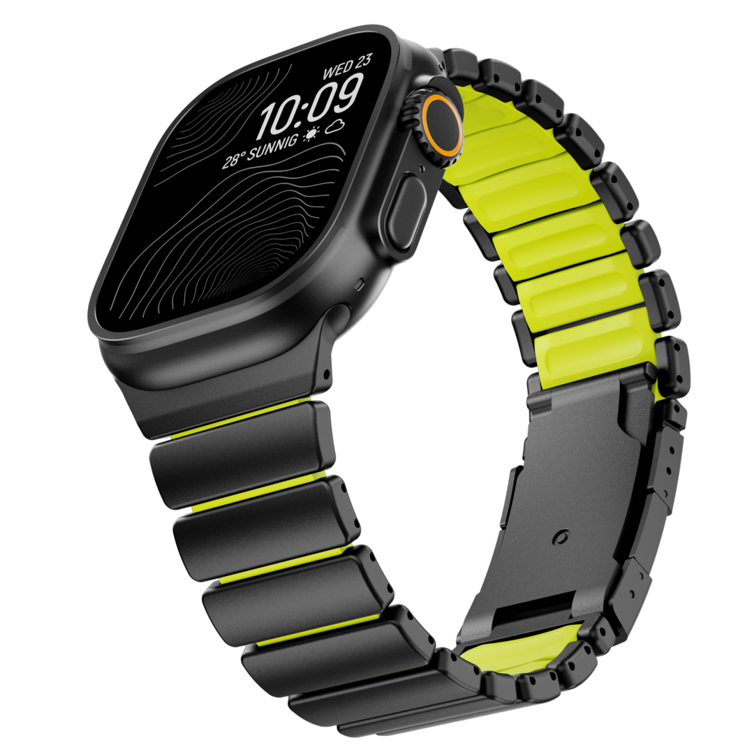 Correa de titanio para Apple Watch Ultra – Diseño prémium GEMINI Sport