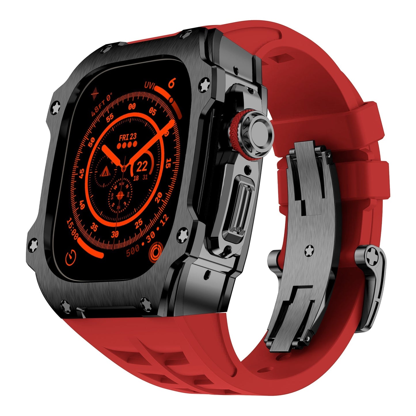 Caja de acero inoxidable negro del Apple Watch Ultra – RM7015 Dark Vanguard