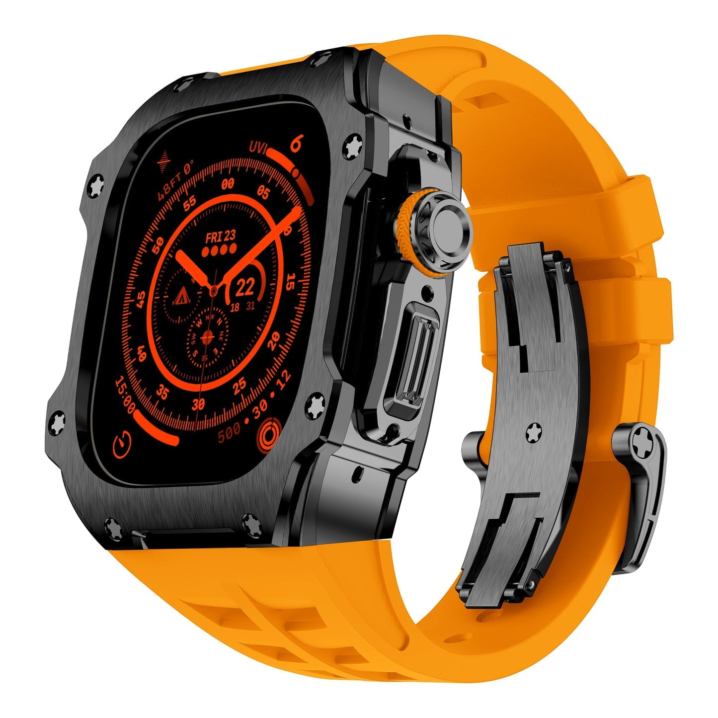 Caja de acero inoxidable negro del Apple Watch Ultra – RM7015 Dark Vanguard