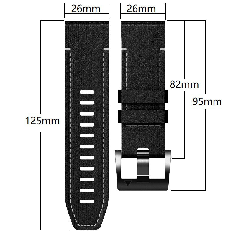 Correa Garmin QuickFit de caucho con piel