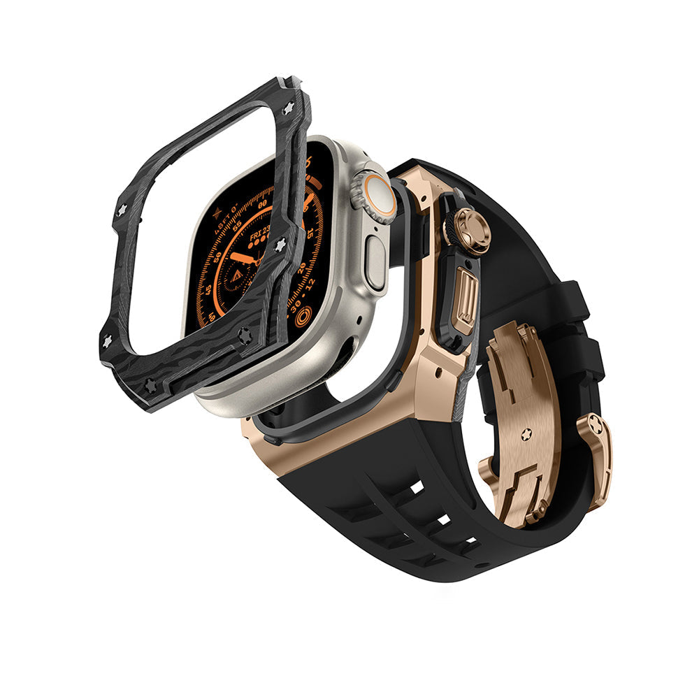 Caja de fibra de carbono para Apple Watch Ultra – RM7015 Edición Titanio