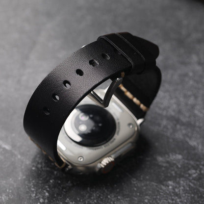 Men’s Apple Watch Leather Strap – Full-Grain Style with Affordable Luxury
