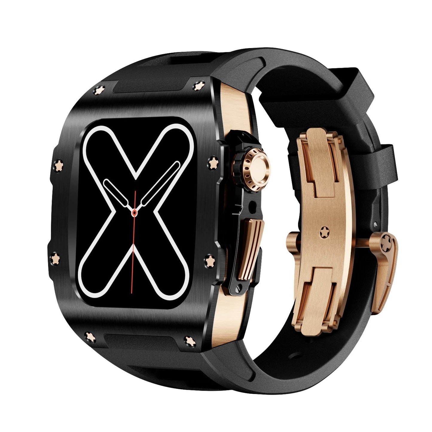 Caja para Apple Watch Serie RM 9009 - Negra y Oro