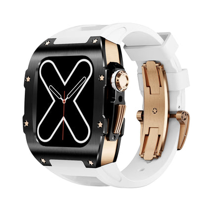 Caja para Apple Watch Serie RM 9009 - Negra y Oro