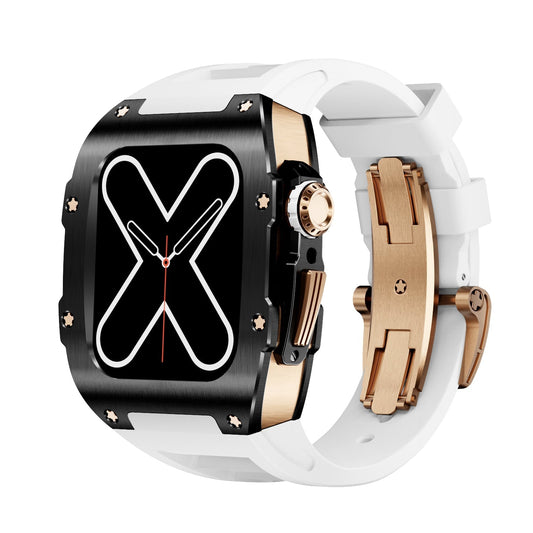 Caja para Apple Watch Serie RM 9009 - Negra y Oro