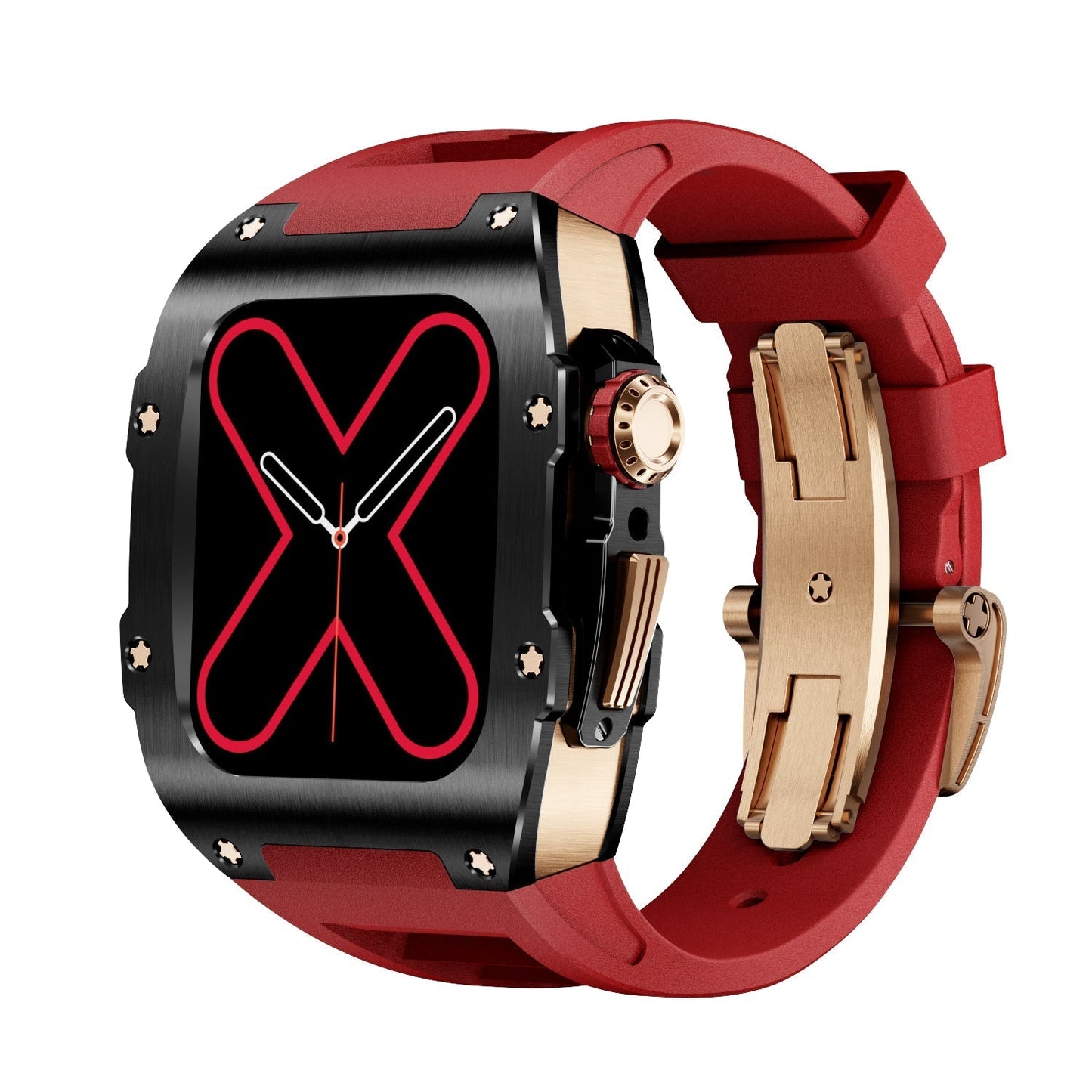 Caja para Apple Watch Serie RM 9009 - Negra y Oro