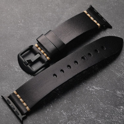 Men’s Apple Watch Leather Strap – Full-Grain Style with Affordable Luxury
