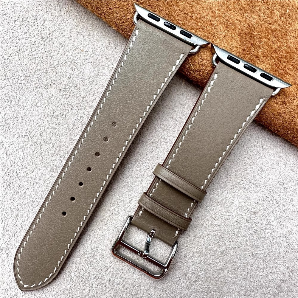 Premium Barenia Leather Apple Watch Band – Classic Style and Comfort