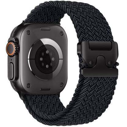 Correa trenzada de nailon para Apple Watch con hebilla de paracaídas