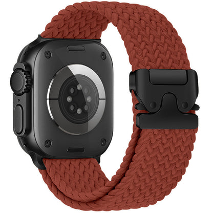 Correa trenzada de nailon para Apple Watch con hebilla de paracaídas