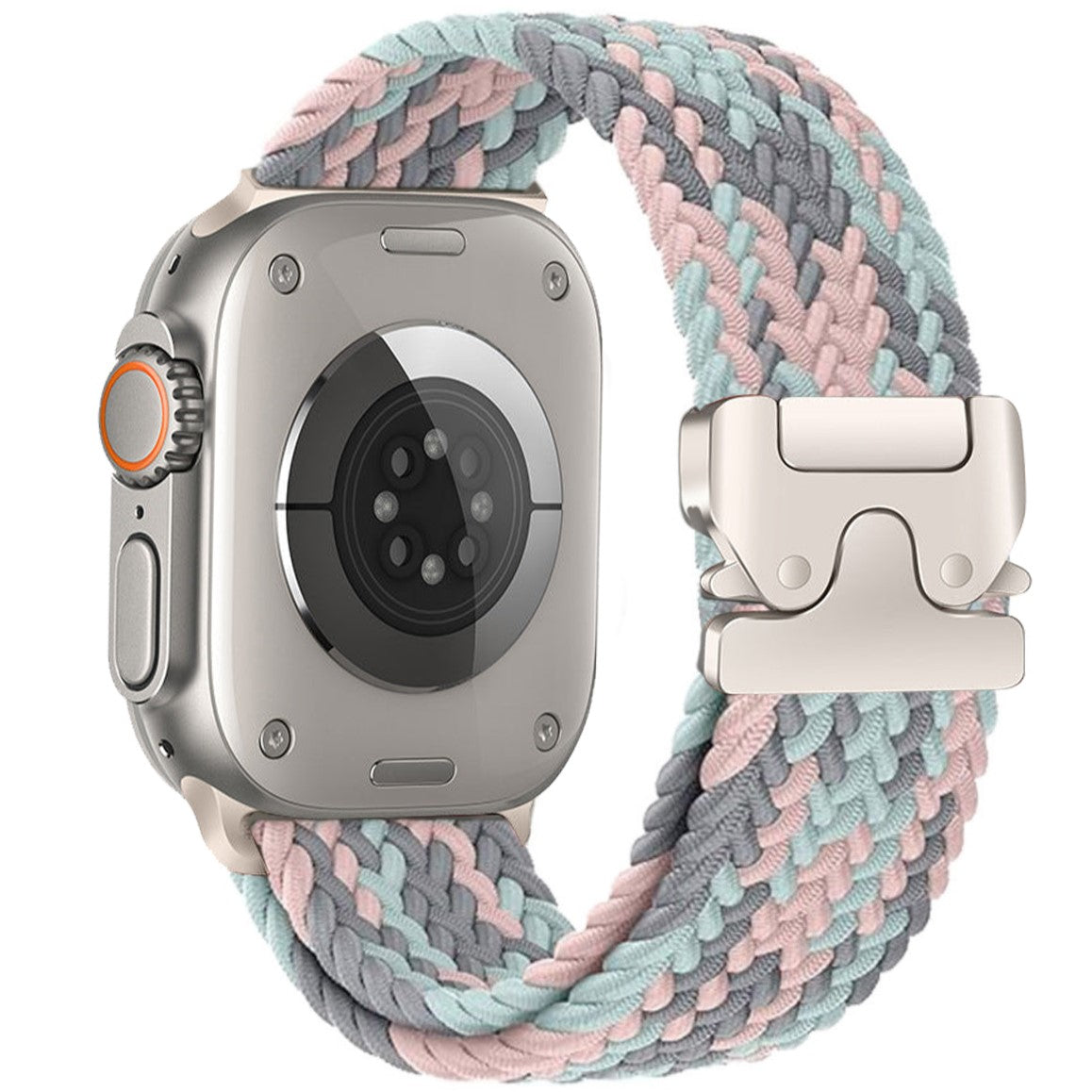 Correa trenzada de nailon para Apple Watch con hebilla de paracaídas