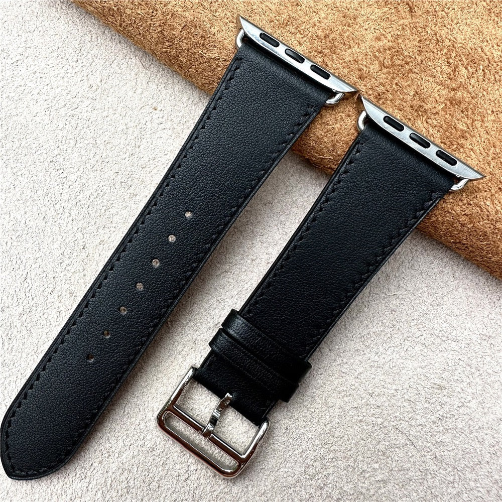 Premium Barenia Leather Apple Watch Band – Classic Style and Comfort