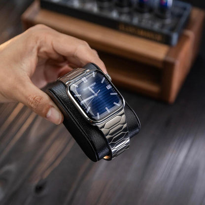 Elegante correa de acero inoxidable para Apple Watch – Lujo discreto y estilo