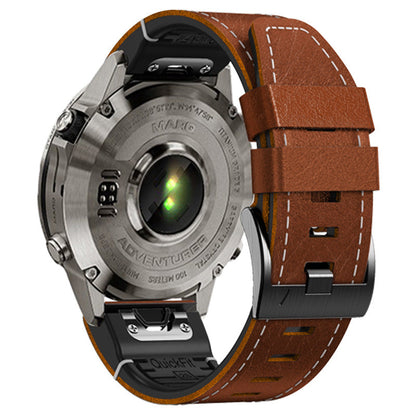 Correa Garmin QuickFit de caucho con piel