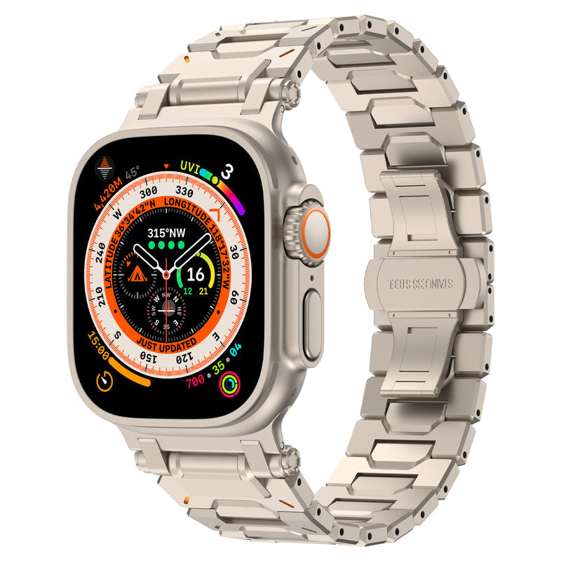 Correa de acero inoxidable para Apple Watch Ultra de 49 mm – Estilo prémium Explorer