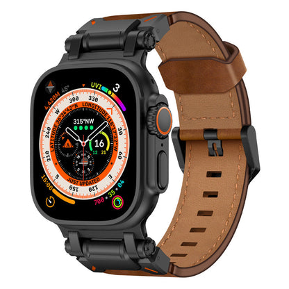 Apple Watch Premium Leather Band – Rugged Explorer Design