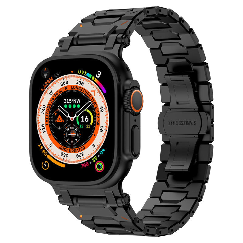 Correa de acero inoxidable para Apple Watch Ultra de 49 mm – Estilo prémium Explorer