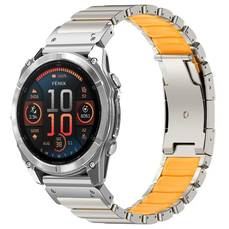 Correa de titanio para Garmin QuickFit – GEMINI Sport Premium