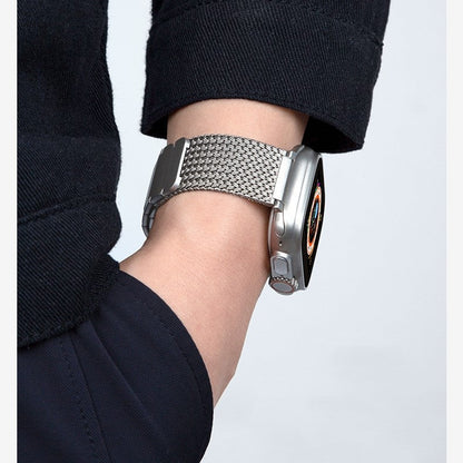Men’s Magnetic Braided Steel Band for Apple Watch