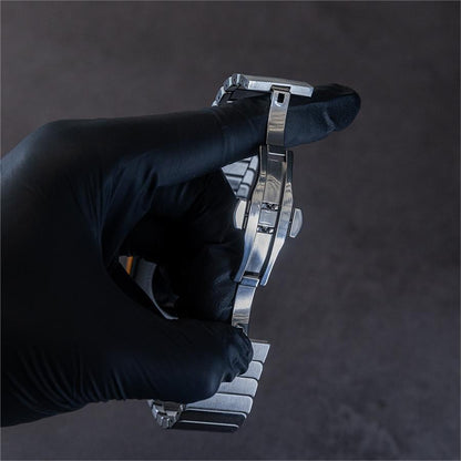 Correa de acero inoxidable prémium para Apple Watch de hombre – Elegante cierre de mariposa