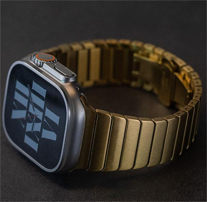 Correa de acero inoxidable prémium para Apple Watch de hombre – Elegante cierre de mariposa