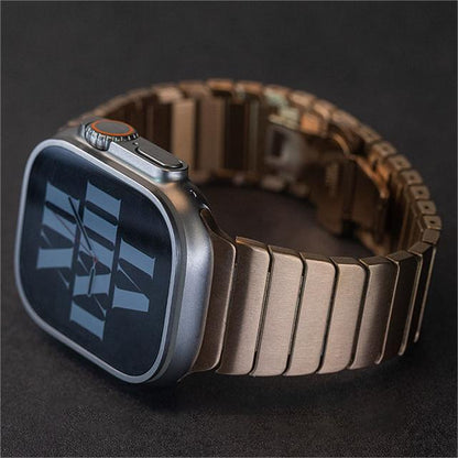 Correa de acero inoxidable prémium para Apple Watch de hombre – Elegante cierre de mariposa