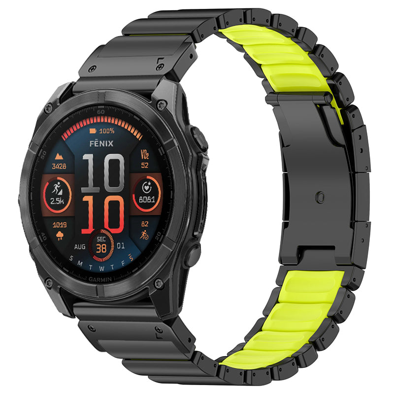 Correa de titanio para Garmin QuickFit – GEMINI Sport Premium